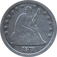 Seated Quarter Value
