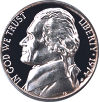 1974 D Jefferson Nickel