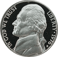 1976 D Jefferson Nickel
